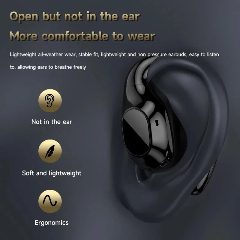 XIAOMI Mijia Wireless Bluetooth Earphones Open Ear TWS Headphones I68 EarHooks Sports Headset Bone Conduction Earbuds With Mic